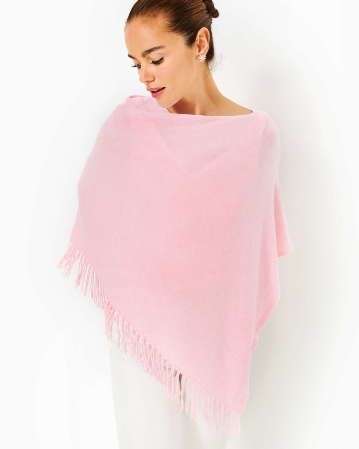 Gato Poncho - Heathered Conch Shell Pink