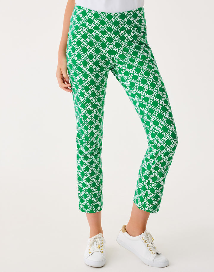 UPF 50+ Luxletic 28" Corso Kick Flare Pant - Bamboo Green Boo Green