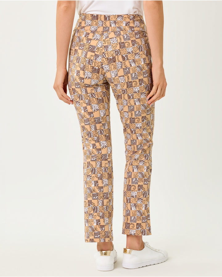 Corso Upf 50+ Kick Flare Pant - Iced Latte Lil Cheetah