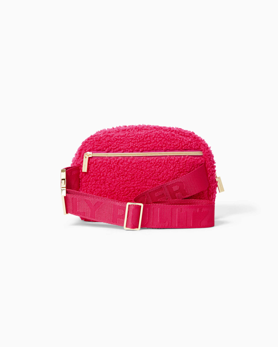 Jeanie Sherpa Belt Bag - Raspberry Rouge