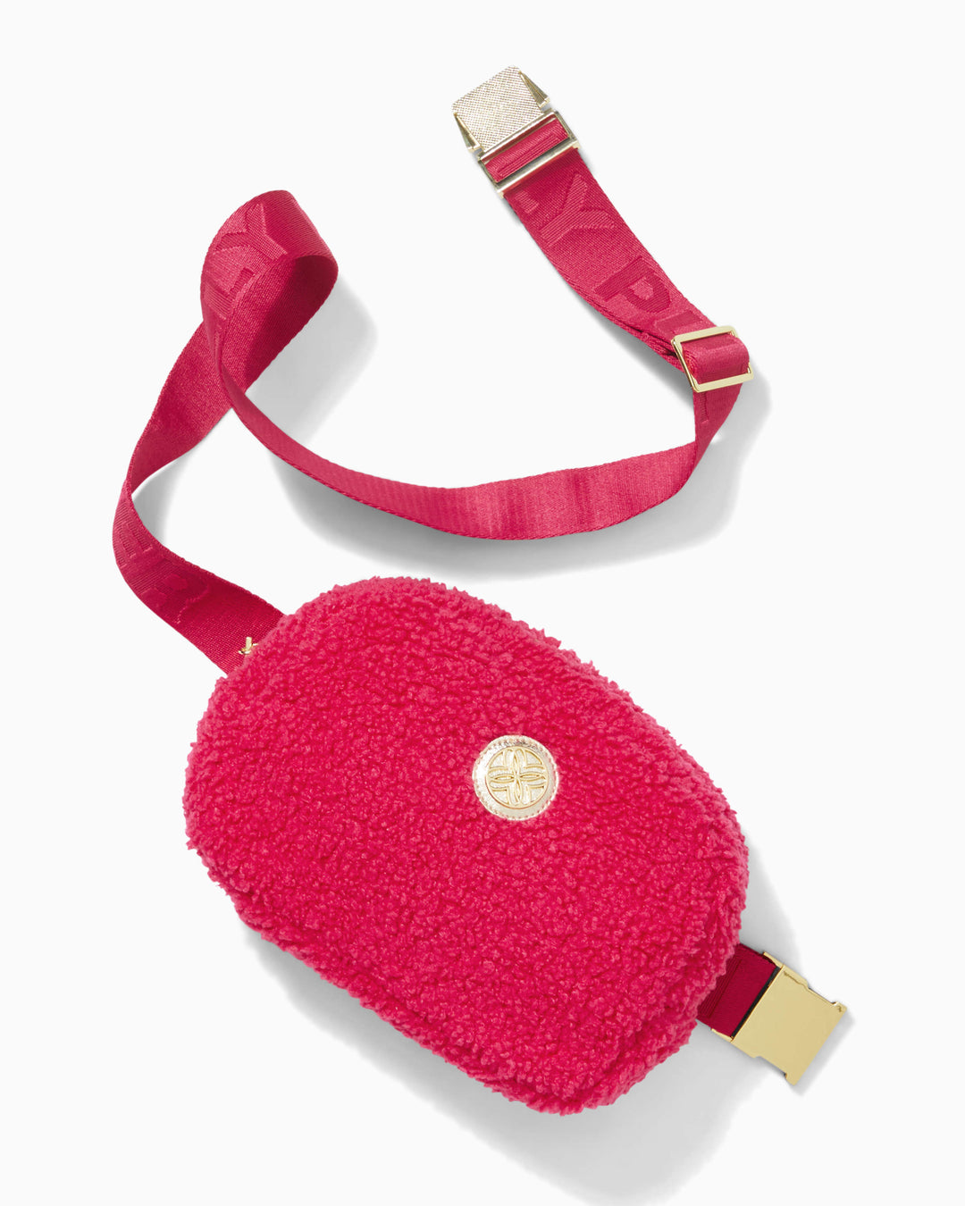 Jeanie Sherpa Belt Bag - Raspberry Rouge