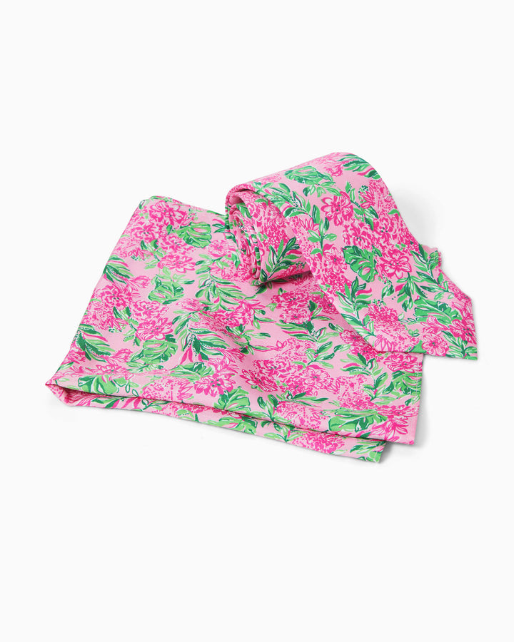 Men's Stuff Silk Tie and Pocket Square Set - Conch Shell Pink Koala La La