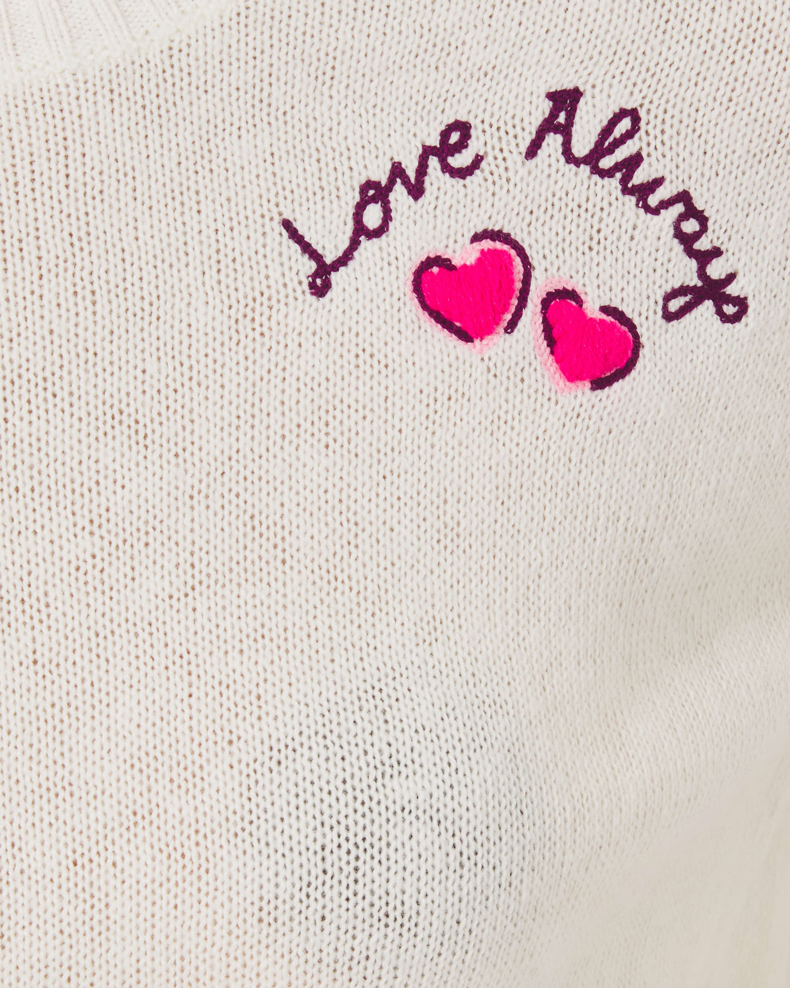 Pippy Sweater - Love Always Embroidery – Peppermint Palm Lou