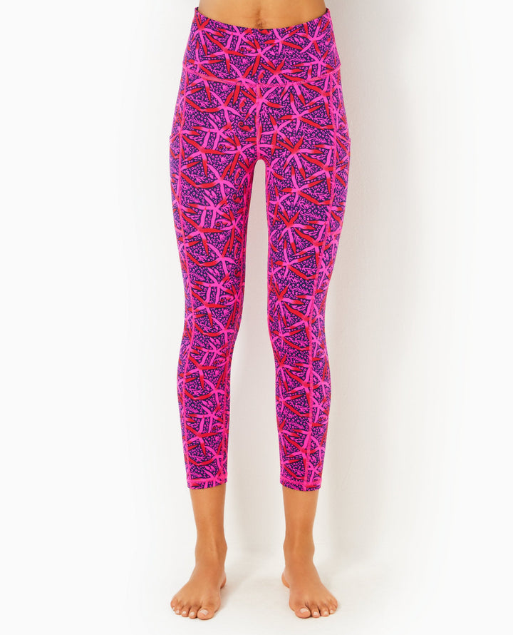 UPF 50+ Luxletic 24" High Rise Weekender Midi Legging - Passion Fruit Pink