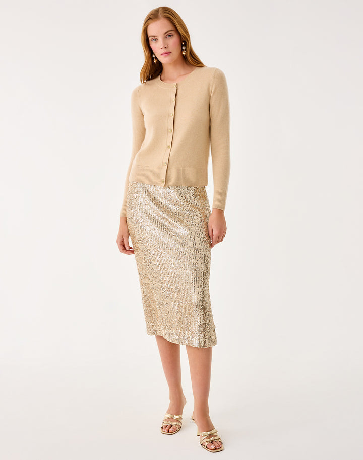 Fairley Cashmere - Heathered Sand Bar Metallic