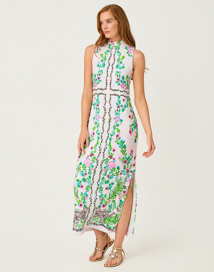 Wellington Maxi Dress - Resort White Royal Zoo