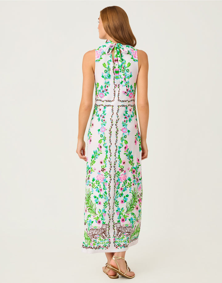 Wellington Maxi Dress - Resort White Royal Zoo