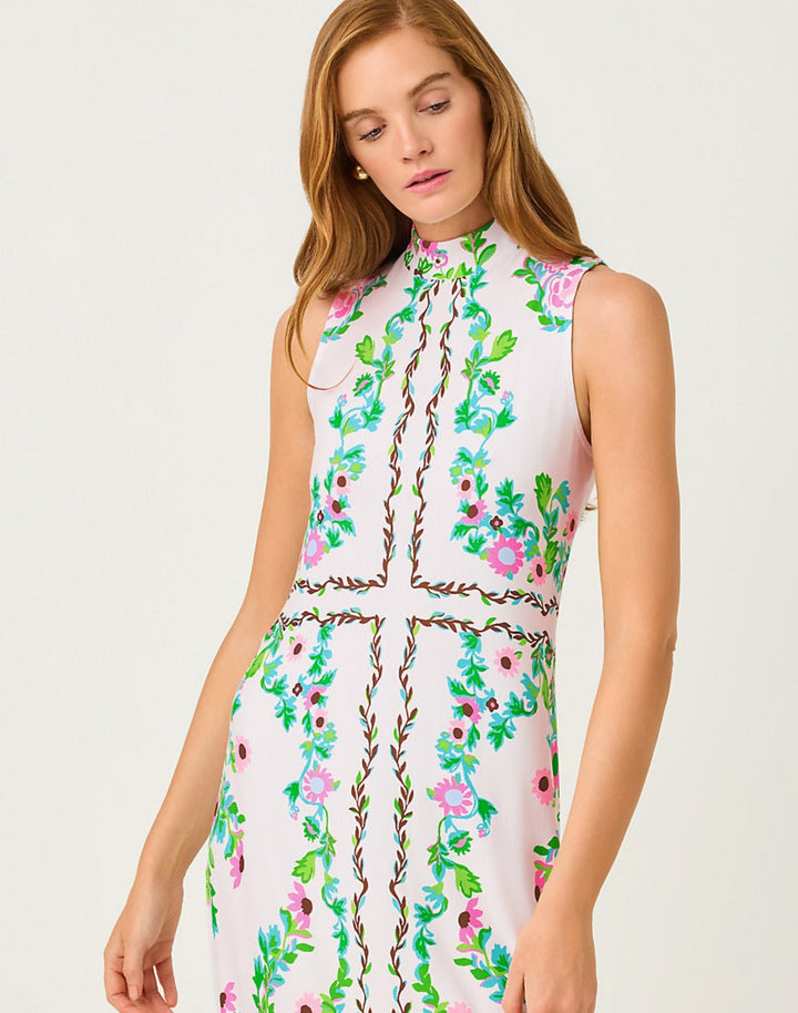 Wellington Maxi Dress - Resort White Royal Zoo