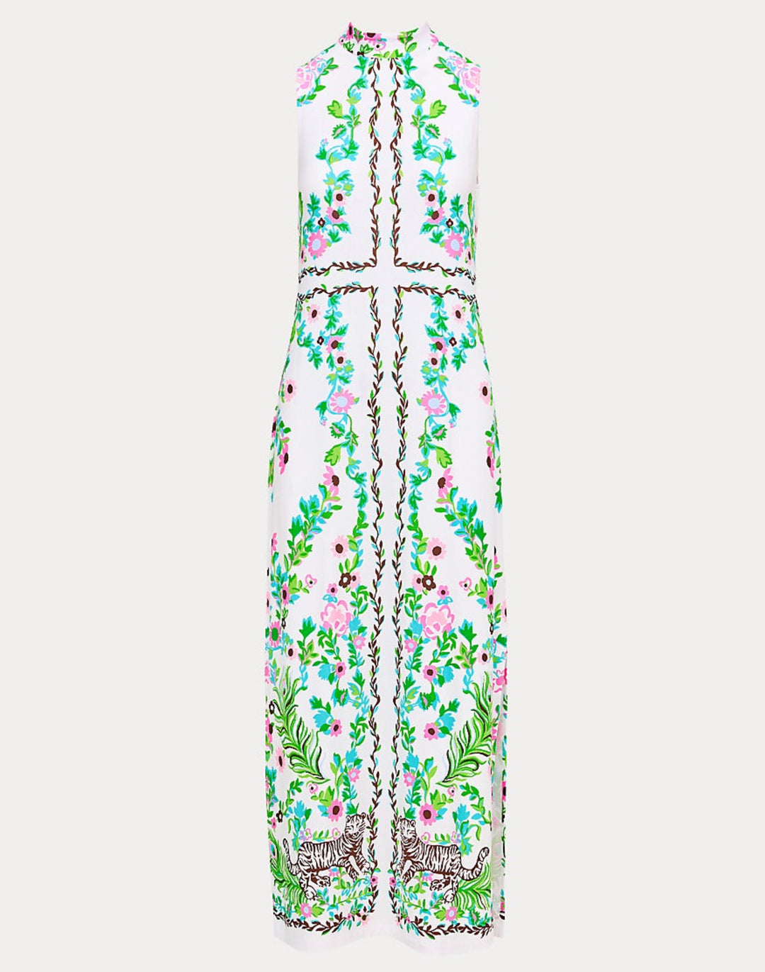 Wellington Maxi Dress - Resort White Royal Zoo