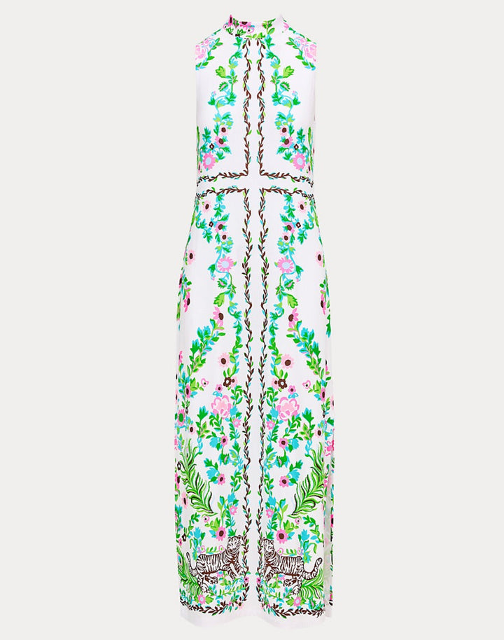 Wellington Maxi Dress - Resort White Royal Zoo