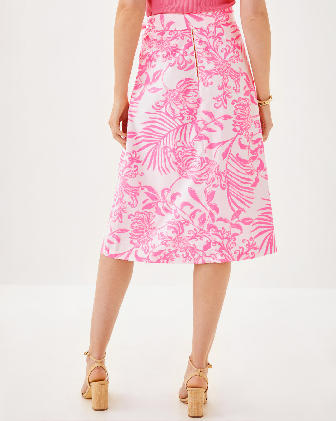 Rowena Midi Skirt - Multi Bright Delight Patch