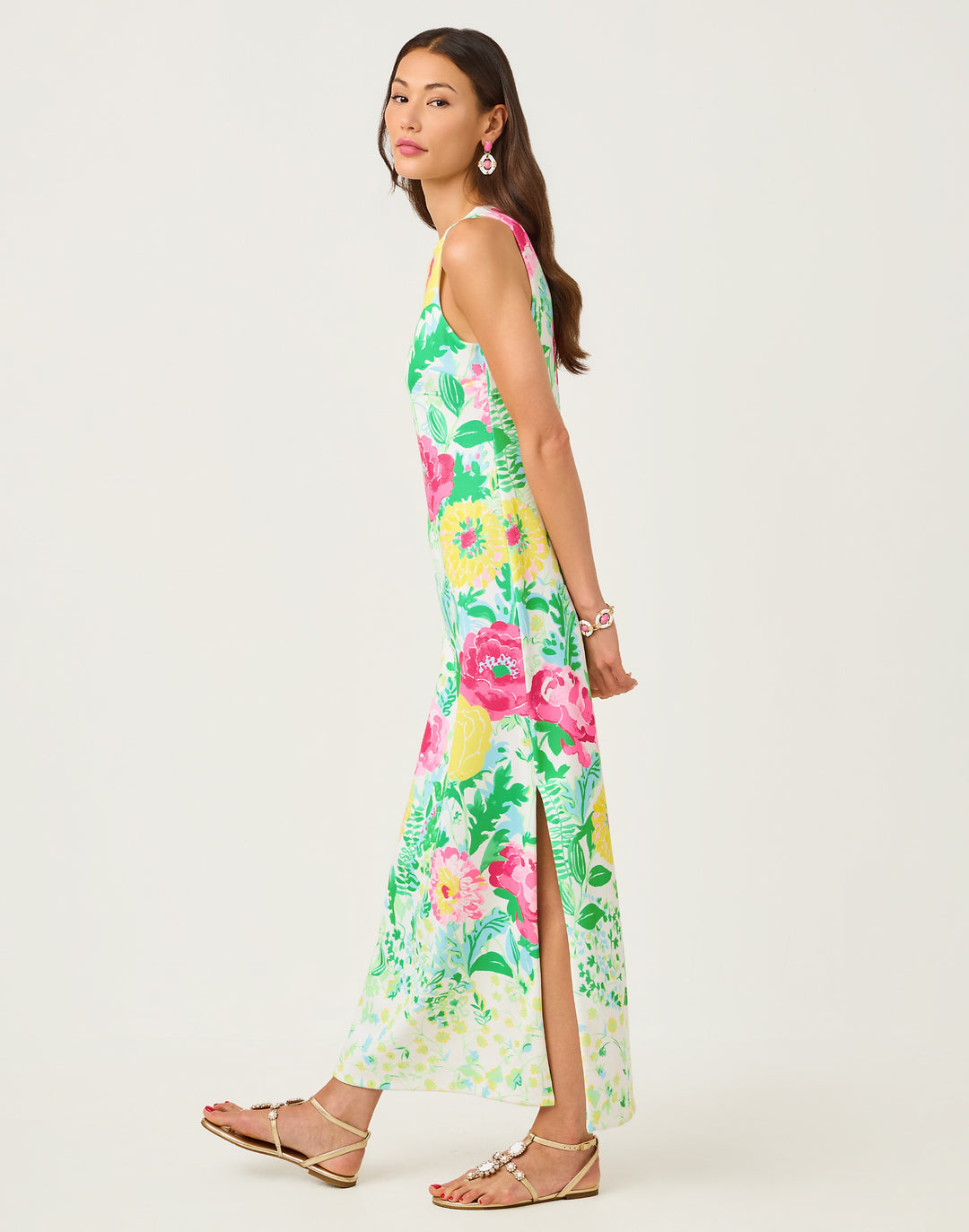 Melodie Maxi Dress - Multi Poppy Party