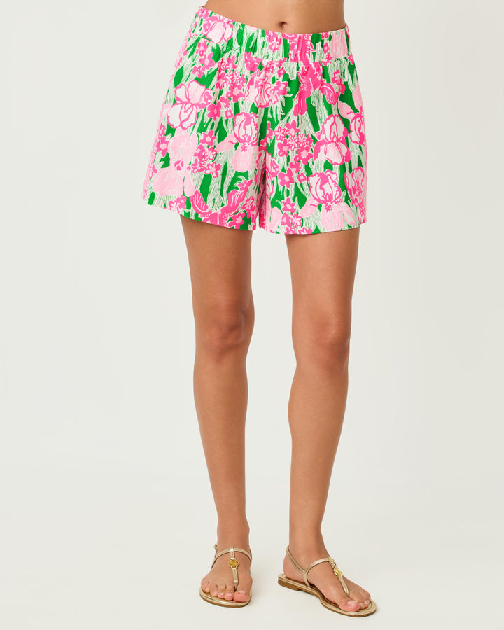 Bal Harbour Stretch Short - Putting Green Hannah