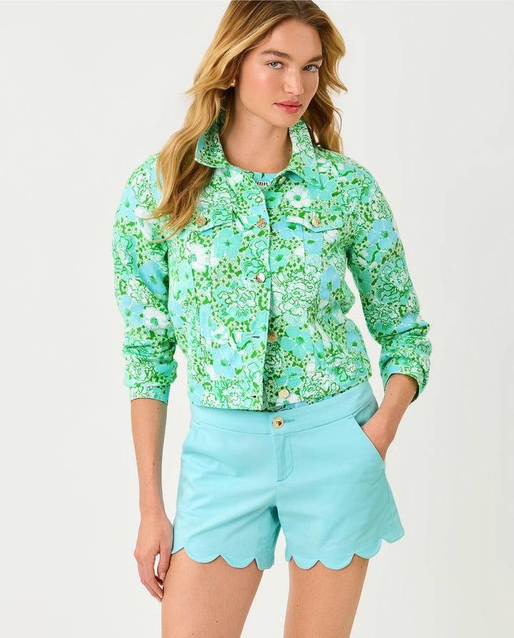 Seaspray Linen Jacket - Mint Condition Burst of Joy