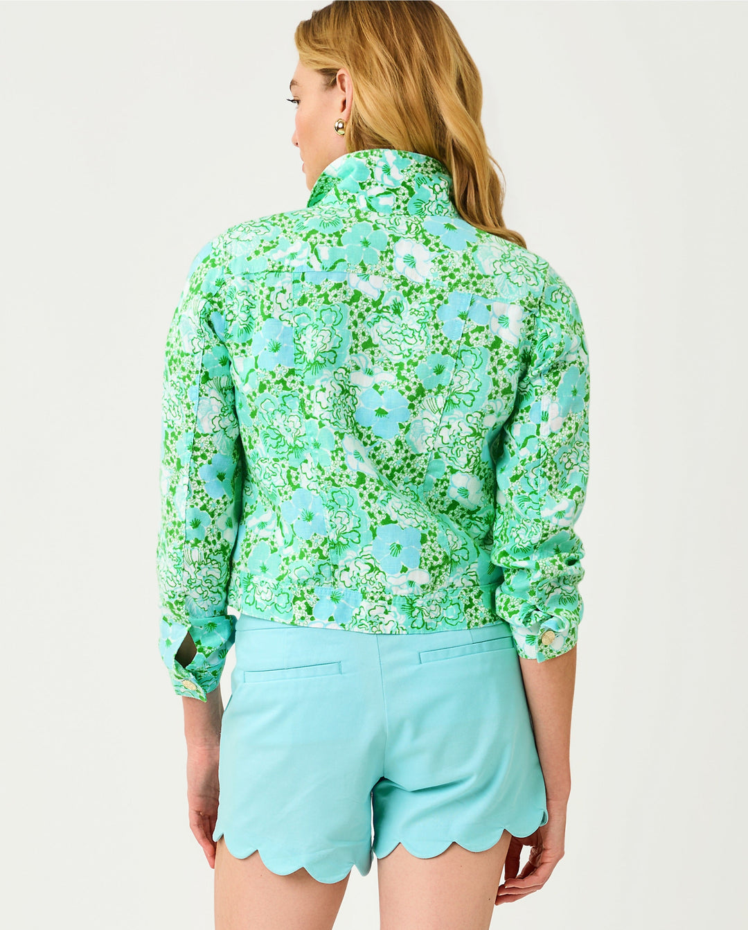 Seaspray Linen Jacket - Mint Condition Burst of Joy