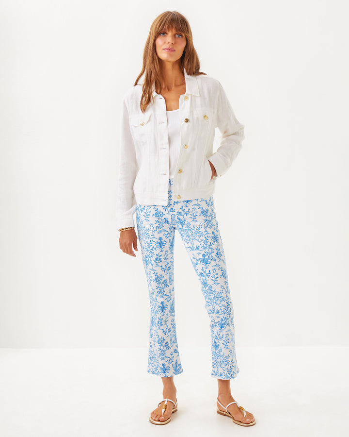 Seaspray Linen Jacket - Resort White