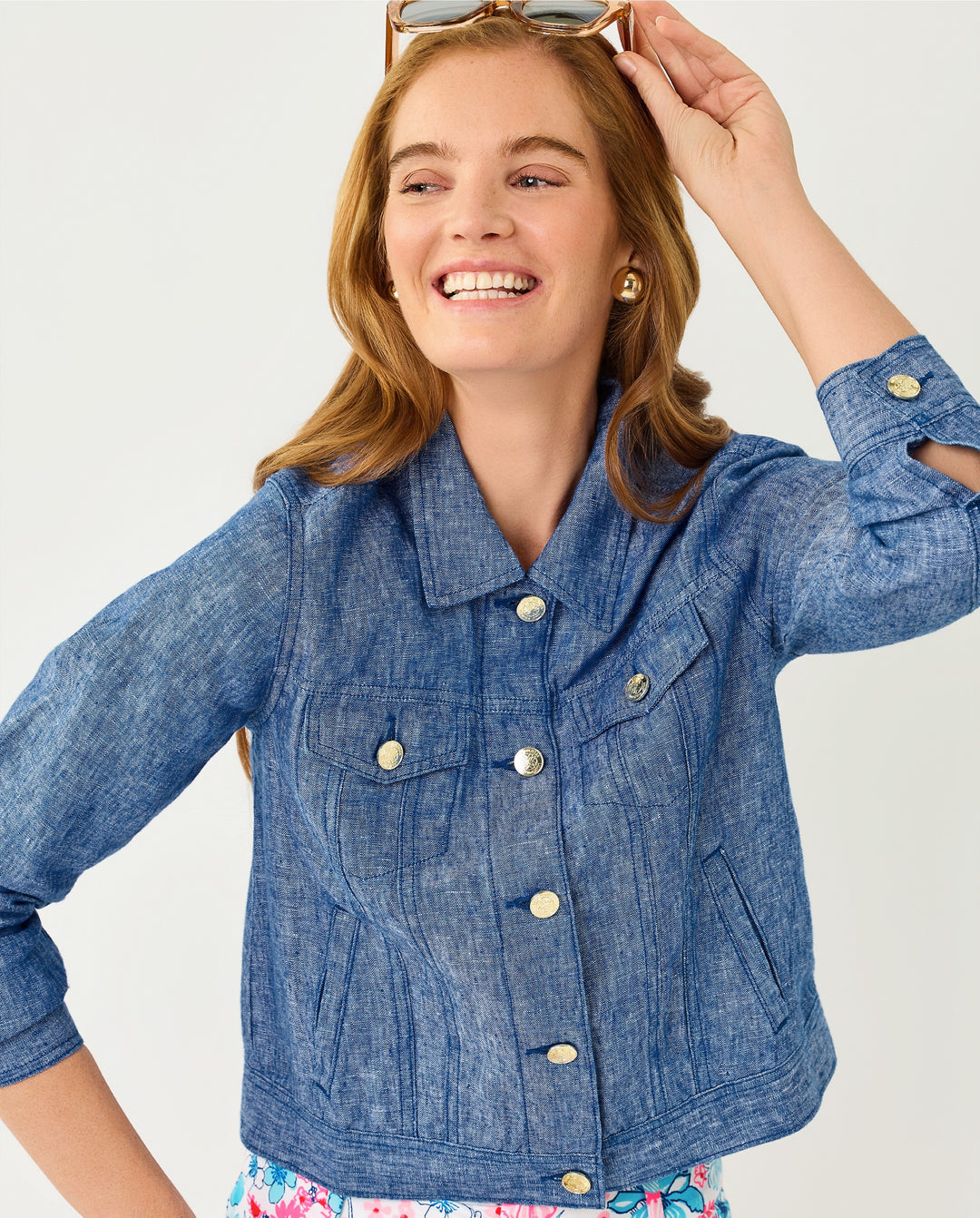 Seaspray Linen Jacket - Starlight Navy