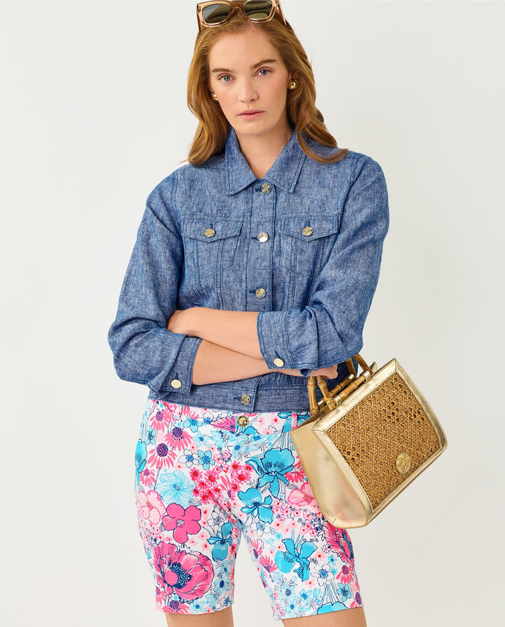 Seaspray Linen Jacket - Starlight Navy