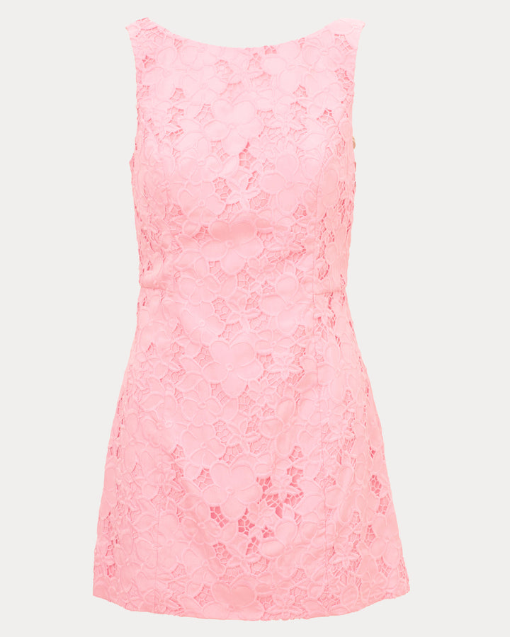 Jules Skirted Romper - Conch Shell Pink Flower Bunch