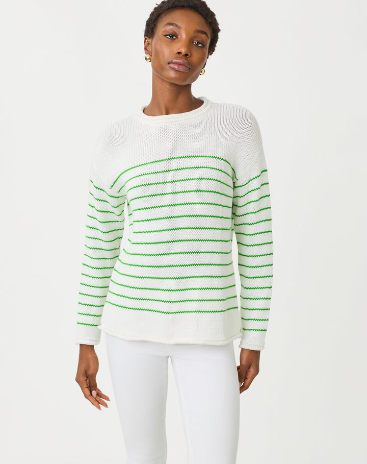 Lotan Sweater - Putting Green Tidepool Stripe