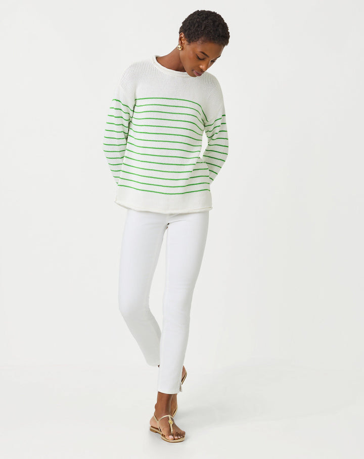 Lotan Sweater - Putting Green Tidepool Stripe