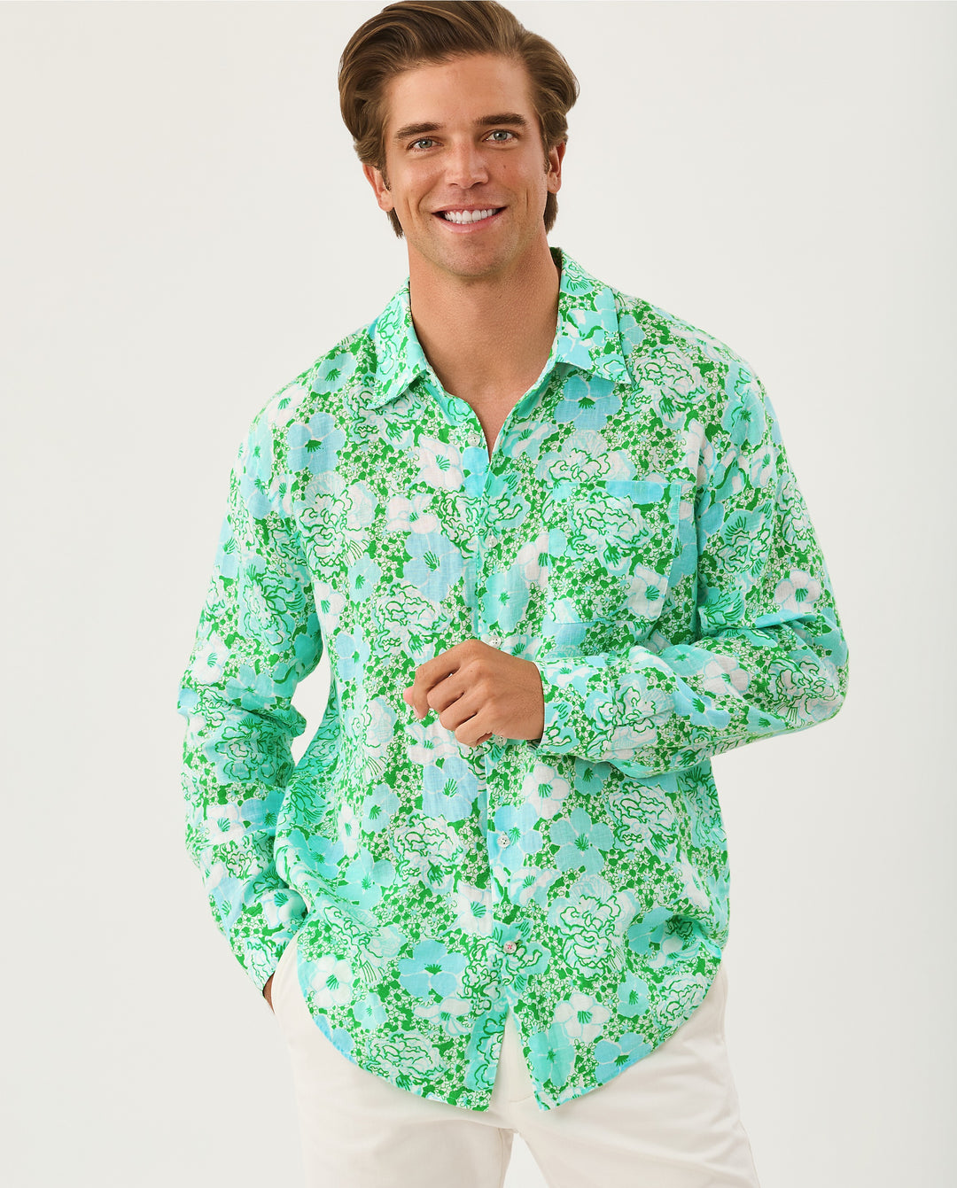 Mens Stuff Addison Shirt - Mint Condition Burst of Joy