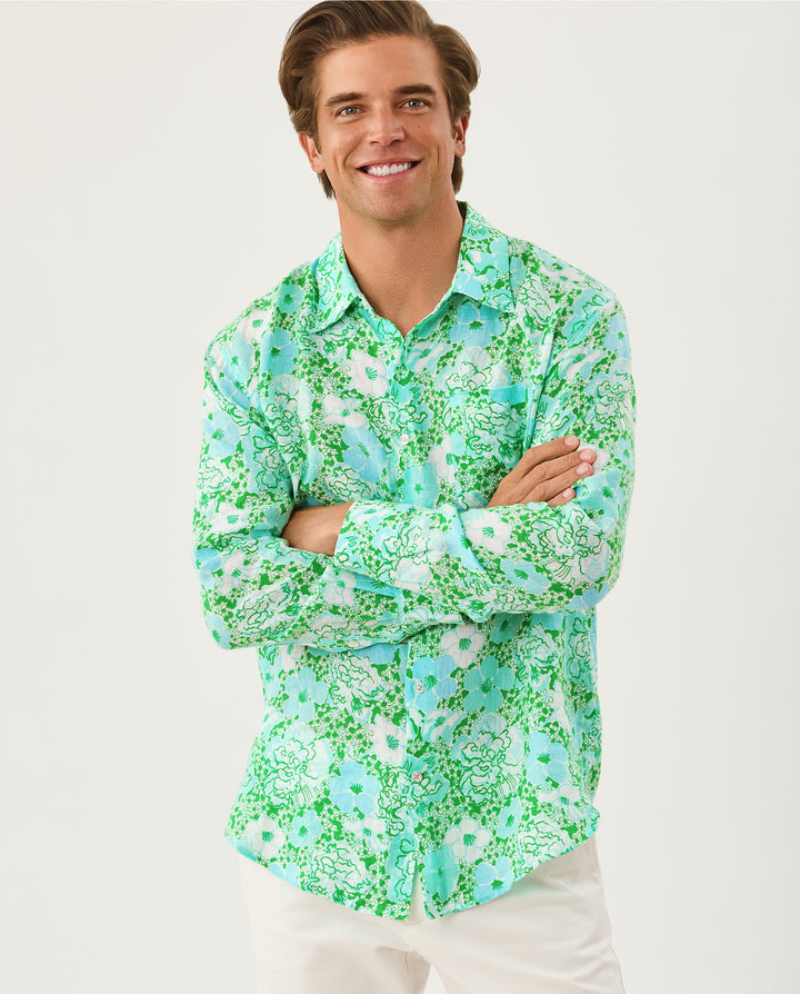 Mens Stuff Addison Shirt - Mint Condition Burst of Joy