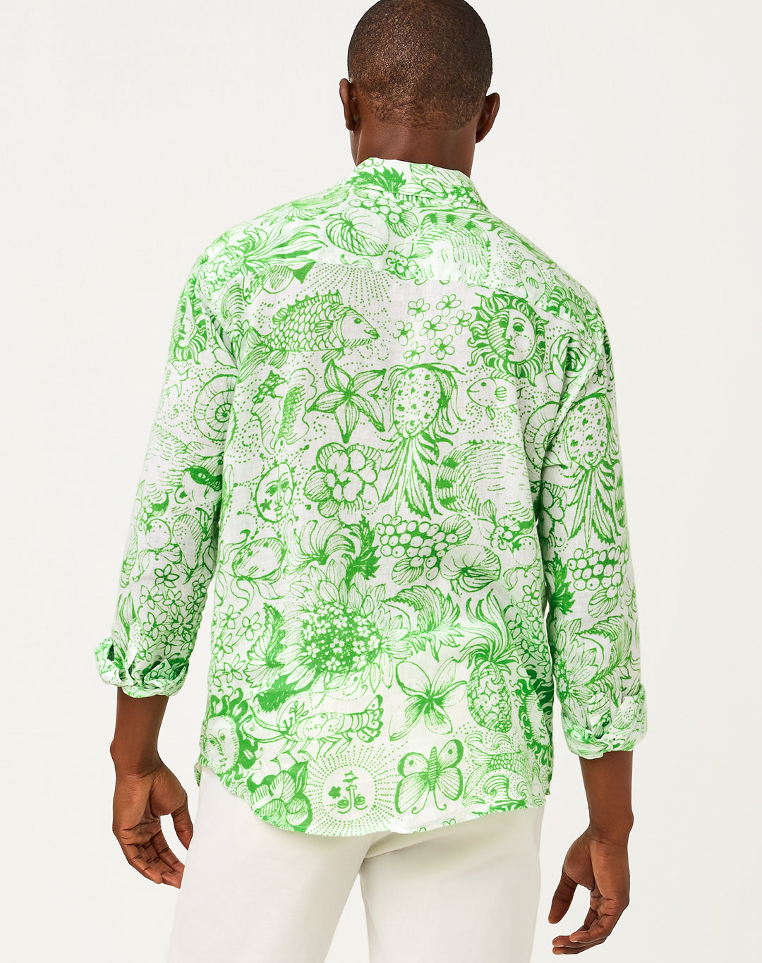 Mens Stuff Addison Shirt - Putting Green Lil Fleur