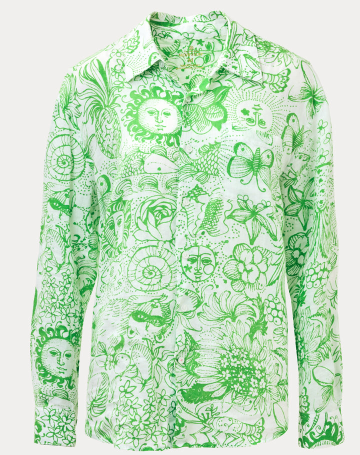 Mens Stuff Addison Shirt - Putting Green Lil Fleur