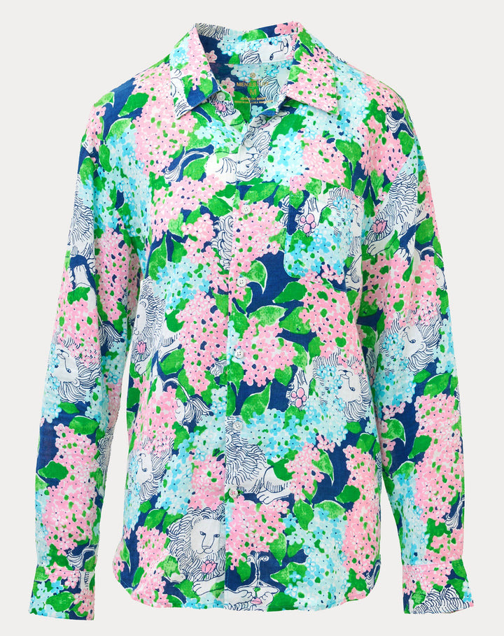 Mens Stuff Addison Shirt - Starlight Navy Lydia The Lion