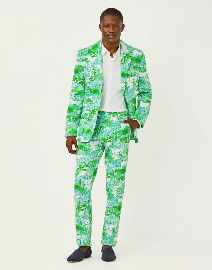 Mens Stuff Flagler Blazer - Capri Blue Galloping Gals