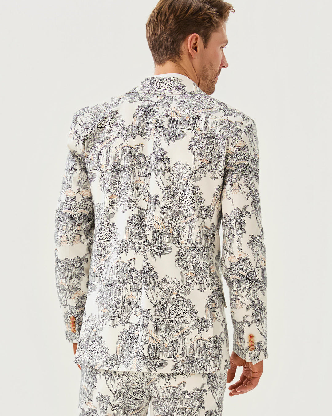 Mens Stuff Flagler Blazer - Coconut Pb Anniversary Toile