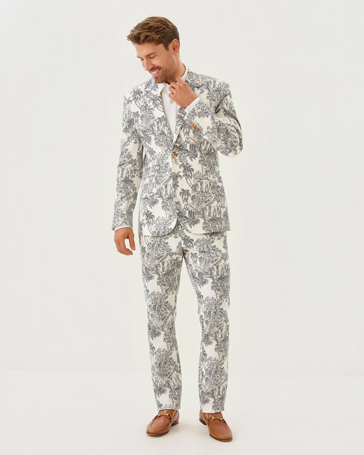 Mens Stuff Flagler Blazer - Coconut Pb Anniversary Toile