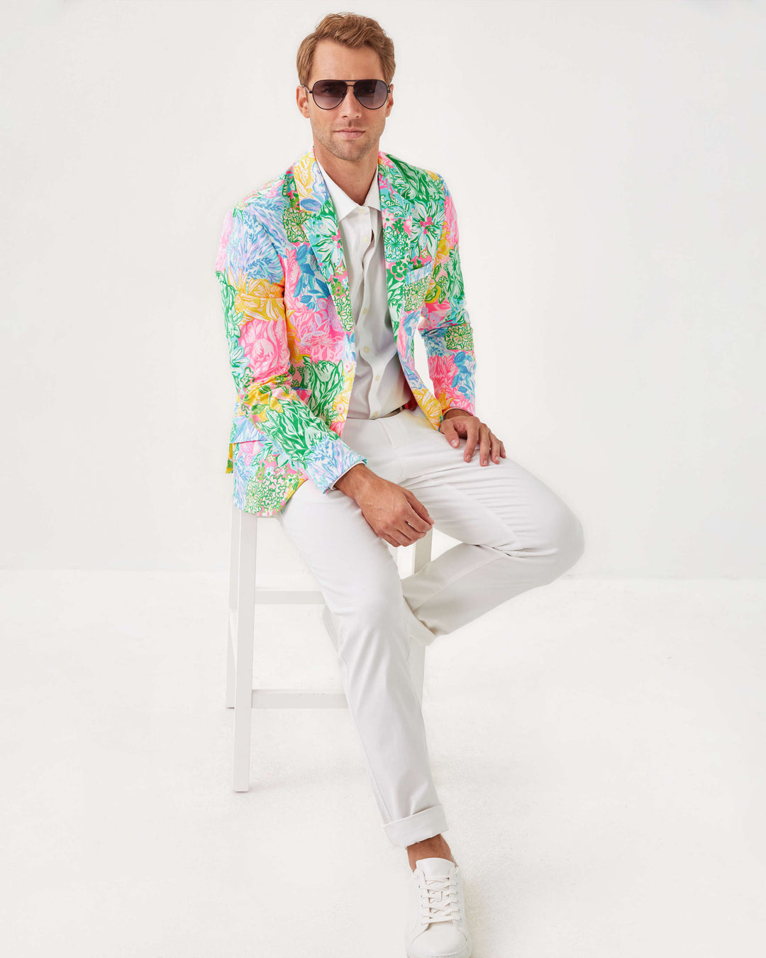 Men's Stuff Flagler Blazer - Multi Bright Delight Patch