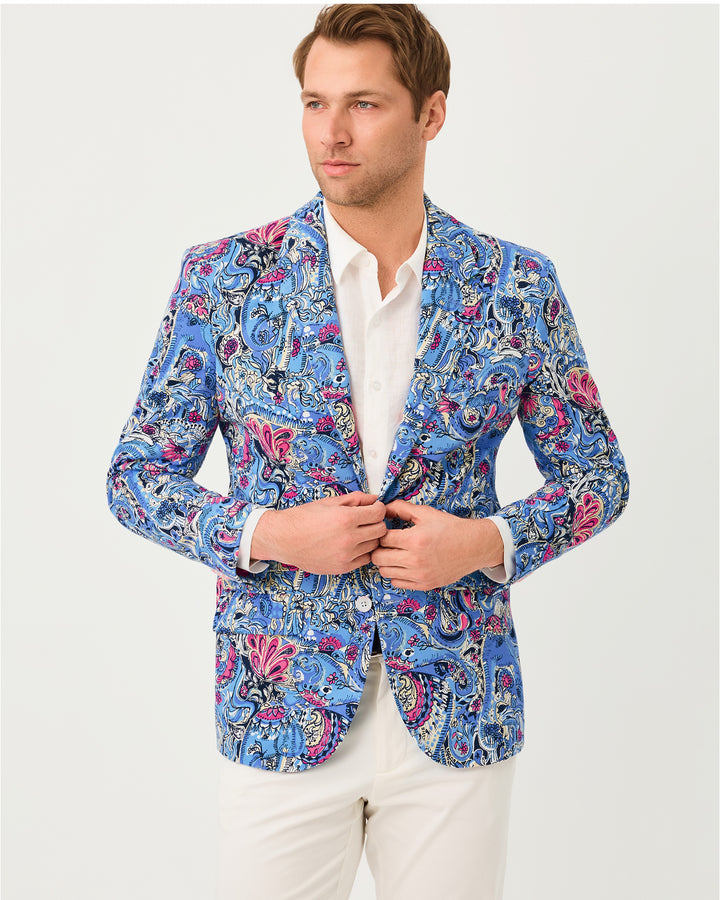 Mens Stuff Flagler Blazer - Multi Paisley Parade
