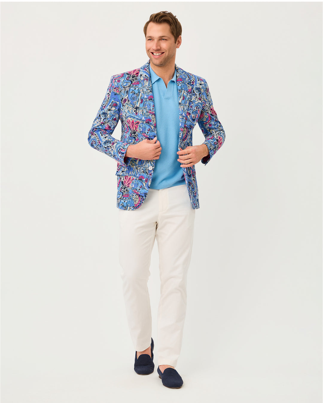 Mens Stuff Flagler Blazer - Multi Paisley Parade