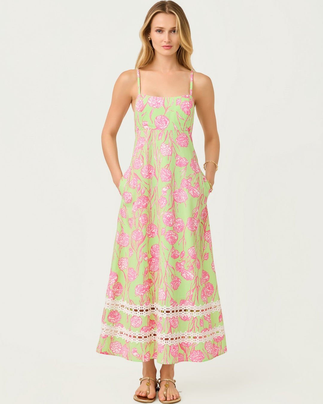 Abito Lilly Pulitzer Skipper In Velluto Verde – Taglie L/XL – Nuovo Con Etichette