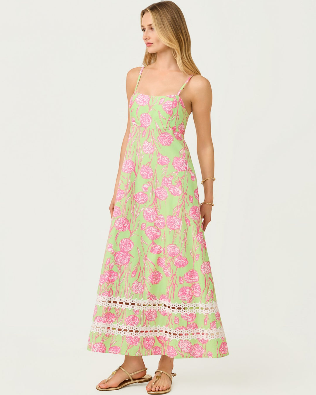 Haliey Midi Dress - Pistachio Macaron Alina