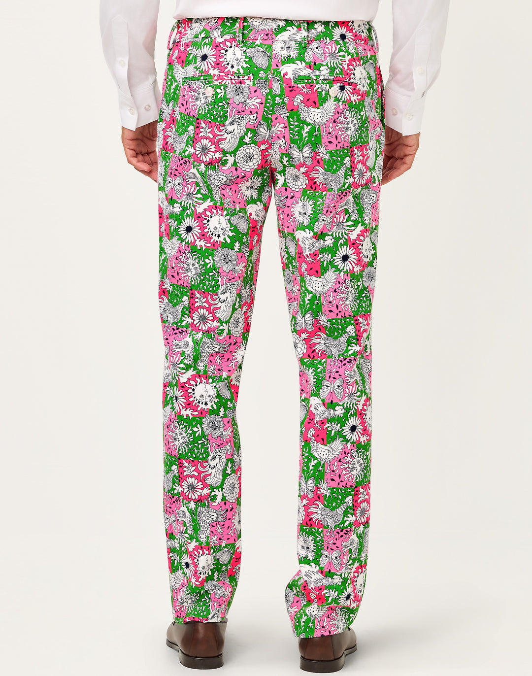 Mens Stuff Mizner Stretch Pants - Cherry Blossom Lil Chicken