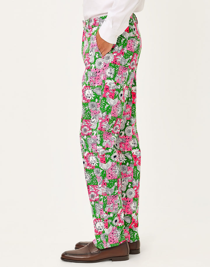 Mens Stuff Mizner Stretch Pants - Cherry Blossom Lil Chicken