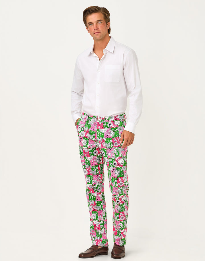 Mens Stuff Mizner Stretch Pants - Cherry Blossom Lil Chicken