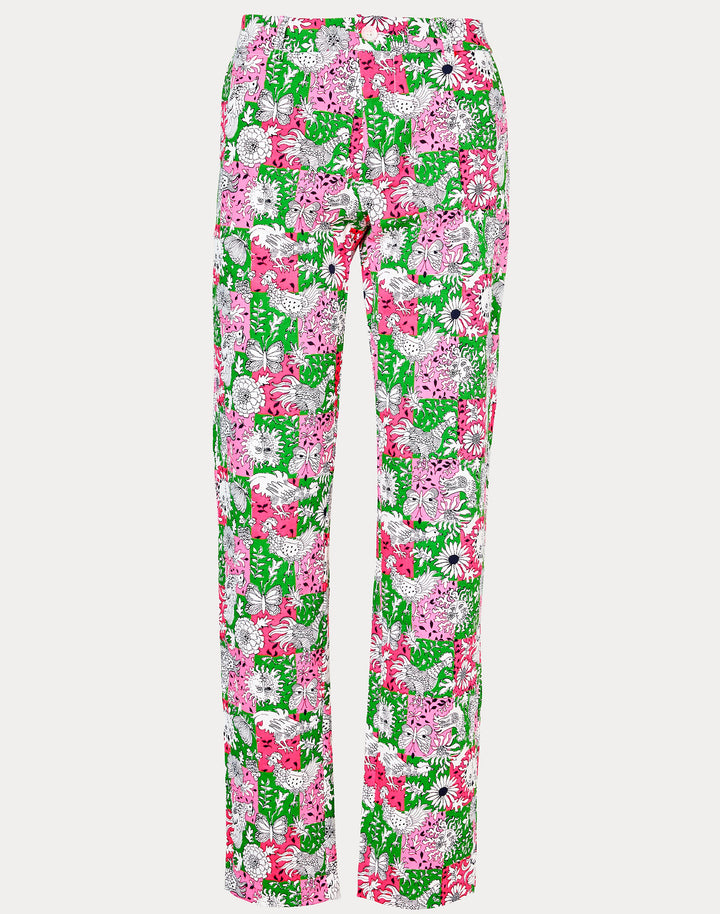 Mens Stuff Mizner Stretch Pants - Cherry Blossom Lil Chicken