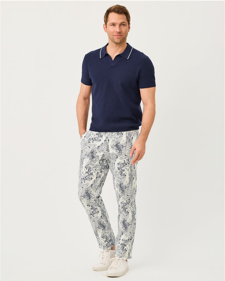 Mens Stuff Mizner Stretch Pant - Coconut Lil Palm Prowl