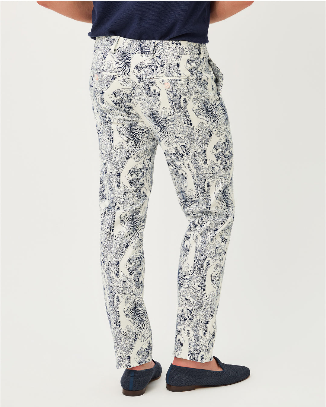 Mens Stuff Mizner Stretch Pant - Coconut Lil Palm Prowl
