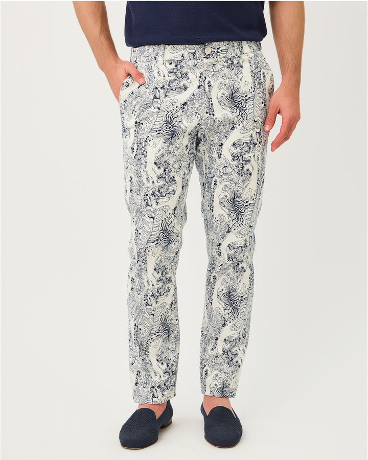 Mens Stuff Mizner Stretch Pant - Coconut Lil Palm Prowl