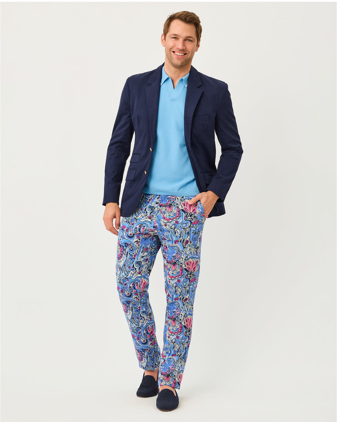 Mens Stuff Mizner Stretch Pant - Multi Paisley Parade