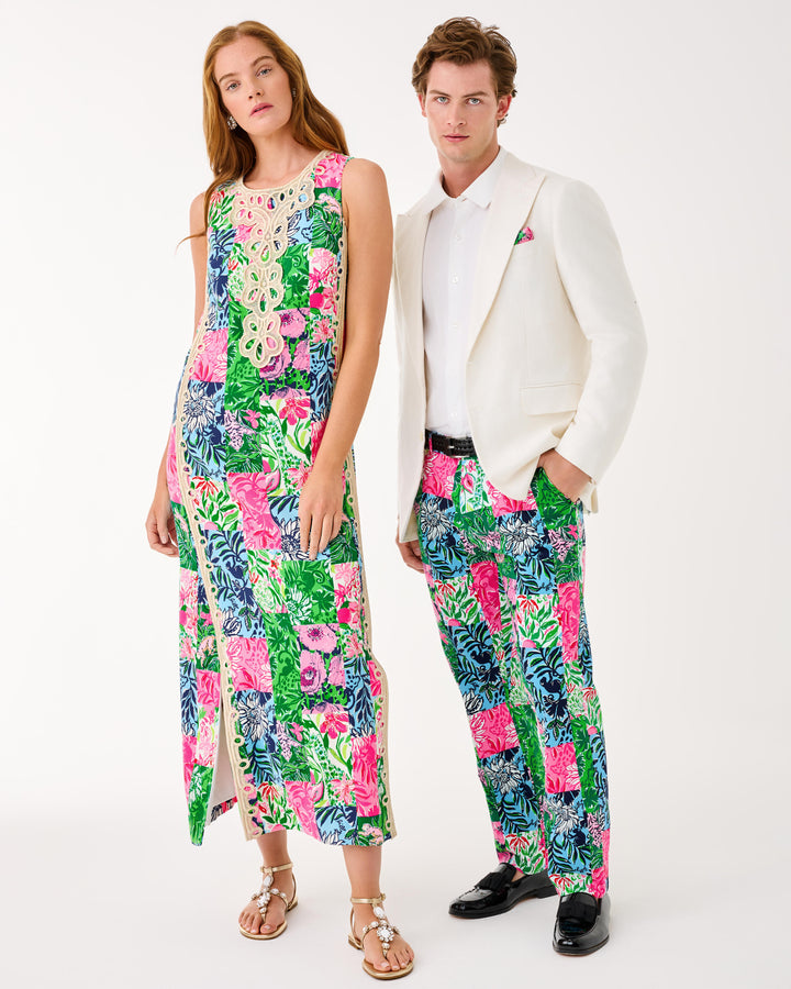 Men's Stuff 34" Mizner Stretch Pant - Multi Party Punch Patch