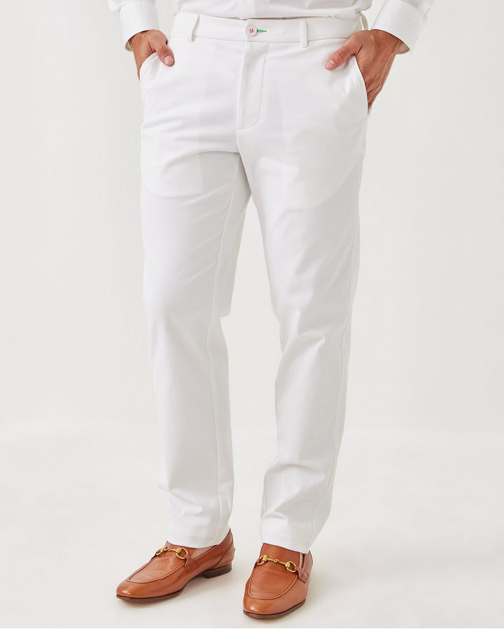 34" Mens Stuff Mizner Stretch Pant - Resort White