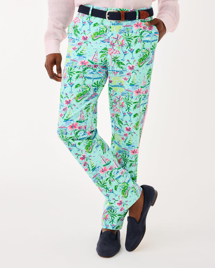 Mens Stuff Mizner Stretch Pant - Salt Pond Blue Sunny Dee