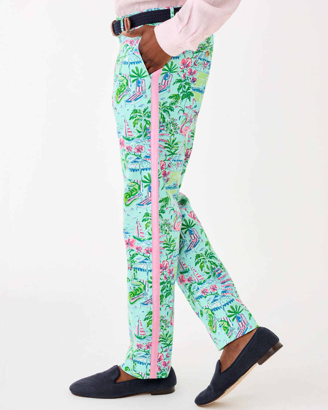 Mens Stuff Mizner Stretch Pant - Salt Pond Blue Sunny Dee